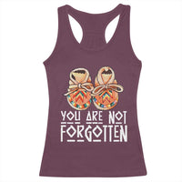 Orange Shirt Day Memorial Moccasins Racerback Tank Top You Are Not Forgotten Indigenous Remembrance for Stolen Children - Wonder Print Shop