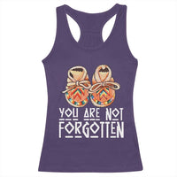 Orange Shirt Day Memorial Moccasins Racerback Tank Top You Are Not Forgotten Indigenous Remembrance for Stolen Children - Wonder Print Shop