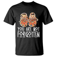 Orange Shirt Day Memorial Moccasins T Shirt You Are Not Forgotten Indigenous Remembrance for Stolen Children - Wonder Print Shop
