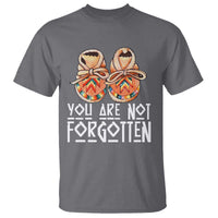 Orange Shirt Day Memorial Moccasins T Shirt You Are Not Forgotten Indigenous Remembrance for Stolen Children - Wonder Print Shop