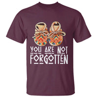 Orange Shirt Day Memorial Moccasins T Shirt You Are Not Forgotten Indigenous Remembrance for Stolen Children - Wonder Print Shop