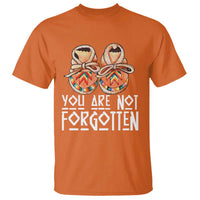 Orange Shirt Day Memorial Moccasins T Shirt You Are Not Forgotten Indigenous Remembrance for Stolen Children - Wonder Print Shop