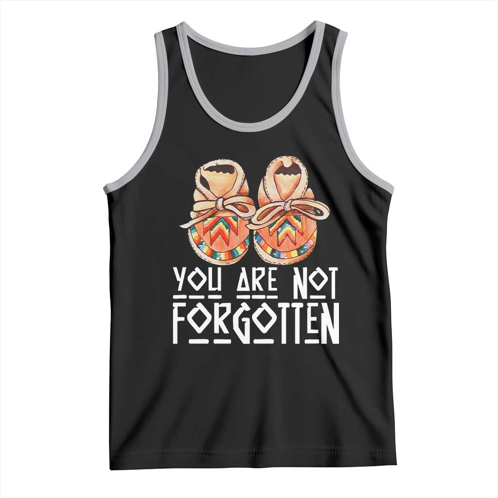 Orange Shirt Day Memorial Moccasins Tank Top You Are Not Forgotten Indigenous Remembrance for Stolen Children - Wonder Print Shop