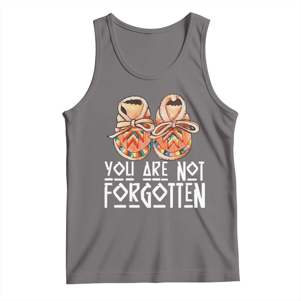 Orange Shirt Day Memorial Moccasins Tank Top You Are Not Forgotten Indigenous Remembrance for Stolen Children - Wonder Print Shop