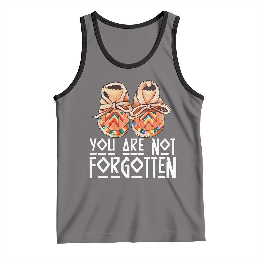Orange Shirt Day Memorial Moccasins Tank Top You Are Not Forgotten Indigenous Remembrance for Stolen Children - Wonder Print Shop