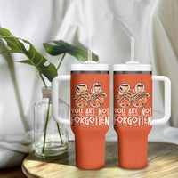 Orange Shirt Day Memorial Moccasins Tumbler With Handle You Are Not Forgotten Indigenous Remembrance for Stolen Children - Wonder Print Shop
