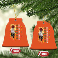 Orange Shirt Day Feather Flag Christmas Ceramic Ornament You Are Not Forgotten Indigenous Tribute - Wonder Print Shop
