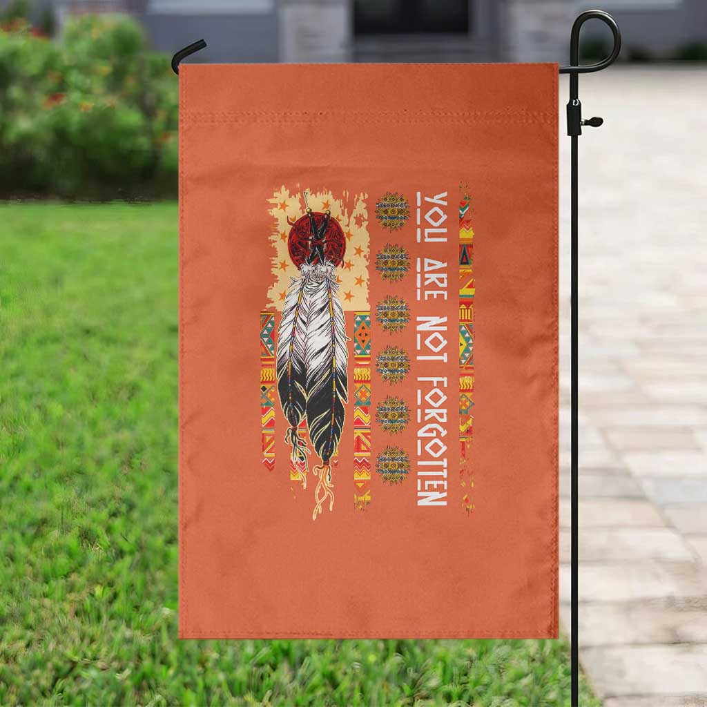 Orange Shirt Day Feather Flag Garden Flag You Are Not Forgotten Indigenous Tribute - Wonder Print Shop