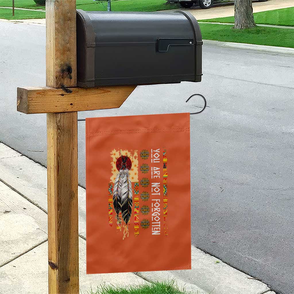 Orange Shirt Day Feather Flag Garden Flag You Are Not Forgotten Indigenous Tribute - Wonder Print Shop