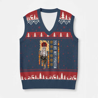 Orange Shirt Day Feather Flag V-Neck Knit Sweater Vest You Are Not Forgotten Indigenous Tribute - Wonder Print Shop