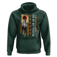 Orange Shirt Day Feather Flag Hoodie You Are Not Forgotten Indigenous Tribute - Wonder Print Shop