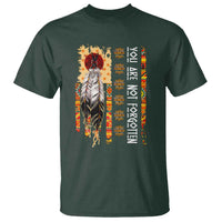 Orange Shirt Day Feather Flag T Shirt You Are Not Forgotten Indigenous Tribute - Wonder Print Shop