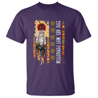 Orange Shirt Day Feather Flag T Shirt You Are Not Forgotten Indigenous Tribute - Wonder Print Shop