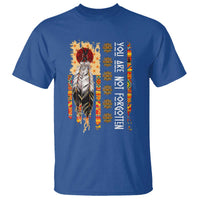 Orange Shirt Day Feather Flag T Shirt You Are Not Forgotten Indigenous Tribute - Wonder Print Shop