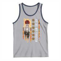 Orange Shirt Day Feather Flag Tank Top You Are Not Forgotten Indigenous Tribute - Wonder Print Shop