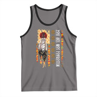 Orange Shirt Day Feather Flag Tank Top You Are Not Forgotten Indigenous Tribute - Wonder Print Shop