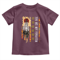 Orange Shirt Day Feather Flag Toddler T Shirt You Are Not Forgotten Indigenous Tribute - Wonder Print Shop