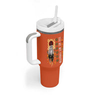 Orange Shirt Day Feather Flag Tumbler With Handle You Are Not Forgotten Indigenous Tribute - Wonder Print Shop