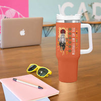 Orange Shirt Day Feather Flag Tumbler With Handle You Are Not Forgotten Indigenous Tribute - Wonder Print Shop