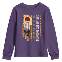 Orange Shirt Day Feather Flag Youth Sweatshirt You Are Not Forgotten Indigenous Tribute - Wonder Print Shop