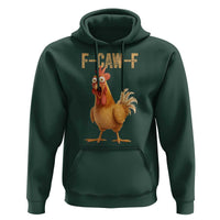 Funny F Caw F Chicken Meme Graphic Hoodie Hilarious Cartoon Poultry Humor - Wonder Print Shop