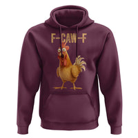 Funny F Caw F Chicken Meme Graphic Hoodie Hilarious Cartoon Poultry Humor - Wonder Print Shop