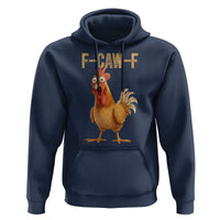 Funny F Caw F Chicken Meme Graphic Hoodie Hilarious Cartoon Poultry Humor - Wonder Print Shop