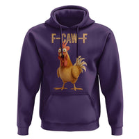Funny F Caw F Chicken Meme Graphic Hoodie Hilarious Cartoon Poultry Humor - Wonder Print Shop