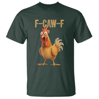 Funny F Caw F Chicken Meme Graphic T Shirt Hilarious Cartoon Poultry Humor - Wonder Print Shop