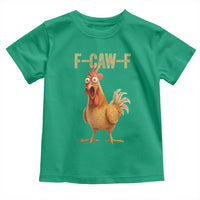 Funny F Caw F Chicken Meme Graphic Toddler T Shirt Hilarious Cartoon Poultry Humor - Wonder Print Shop