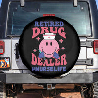 Funny Retired Drug Dealer Spare Tire Cover Retro Nurse Life Retirement Gift for Healthcare Workers - Wonder Print Shop