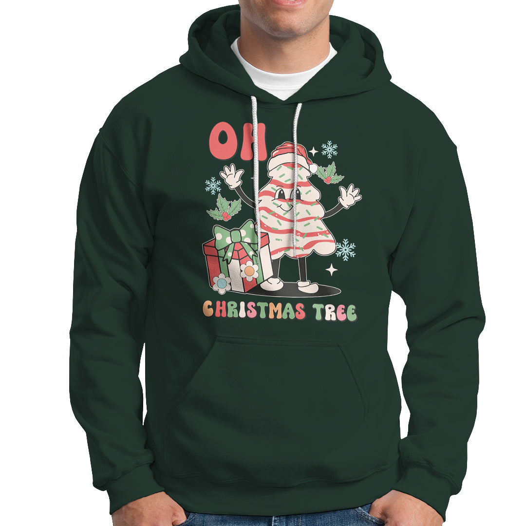 Oh Christmas Tree Retro Groovy Hoodie - Wonder Print Shop