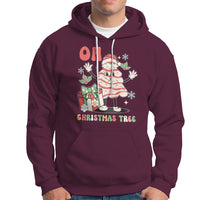 Oh Christmas Tree Retro Groovy Hoodie - Wonder Print Shop