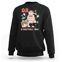 Oh Christmas Tree Retro Groovy Sweatshirt - Wonder Print Shop