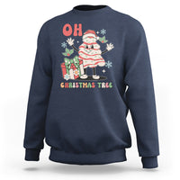 Oh Christmas Tree Retro Groovy Sweatshirt - Wonder Print Shop