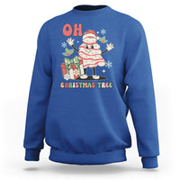 Oh Christmas Tree Retro Groovy Sweatshirt - Wonder Print Shop