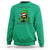 Black Cat Christmas Sweatshirt It's Fine I'm Fine Everthing Is Fine Funny Xmas - Wonder Print Shop