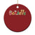 Believe Xmas Christmas Ornament Santa Claus Reindeer Candy Cane Groovy Xmas - Wonder Print Shop