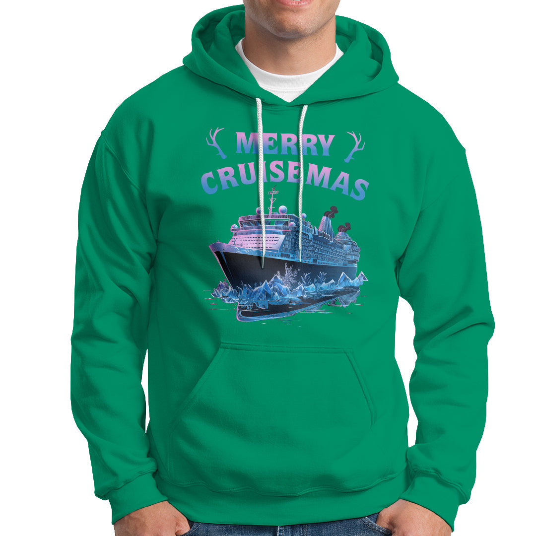 Christmas Cruise Hoodie Merry Cruisemas Xmas Family Trip Reunion - Wonder Print Shop