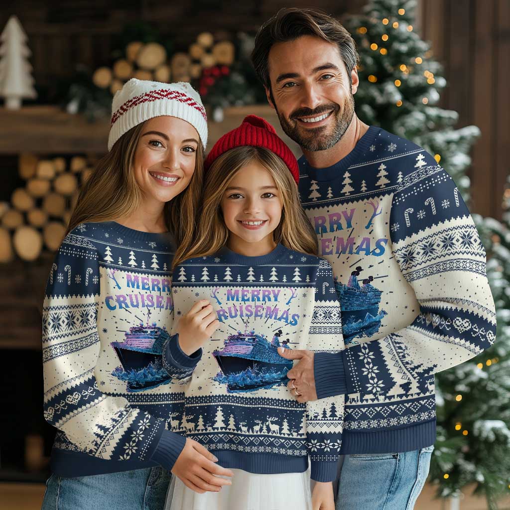Christmas Cruise Ugly Christmas Sweater Merry Cruisemas Xmas Family Trip Reunion - Wonder Print Shop
