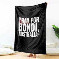 Pray for Bondi Australia Throw Blanket Memorial Unity and Support Tribute - Wonder Print Shop