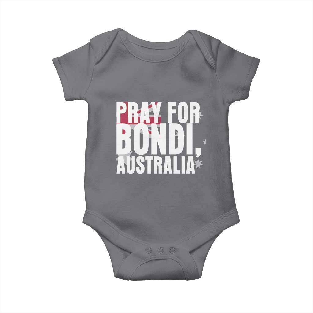 Pray for Bondi Australia Baby Onesie Memorial Unity and Support Tribute - Wonder Print Shop