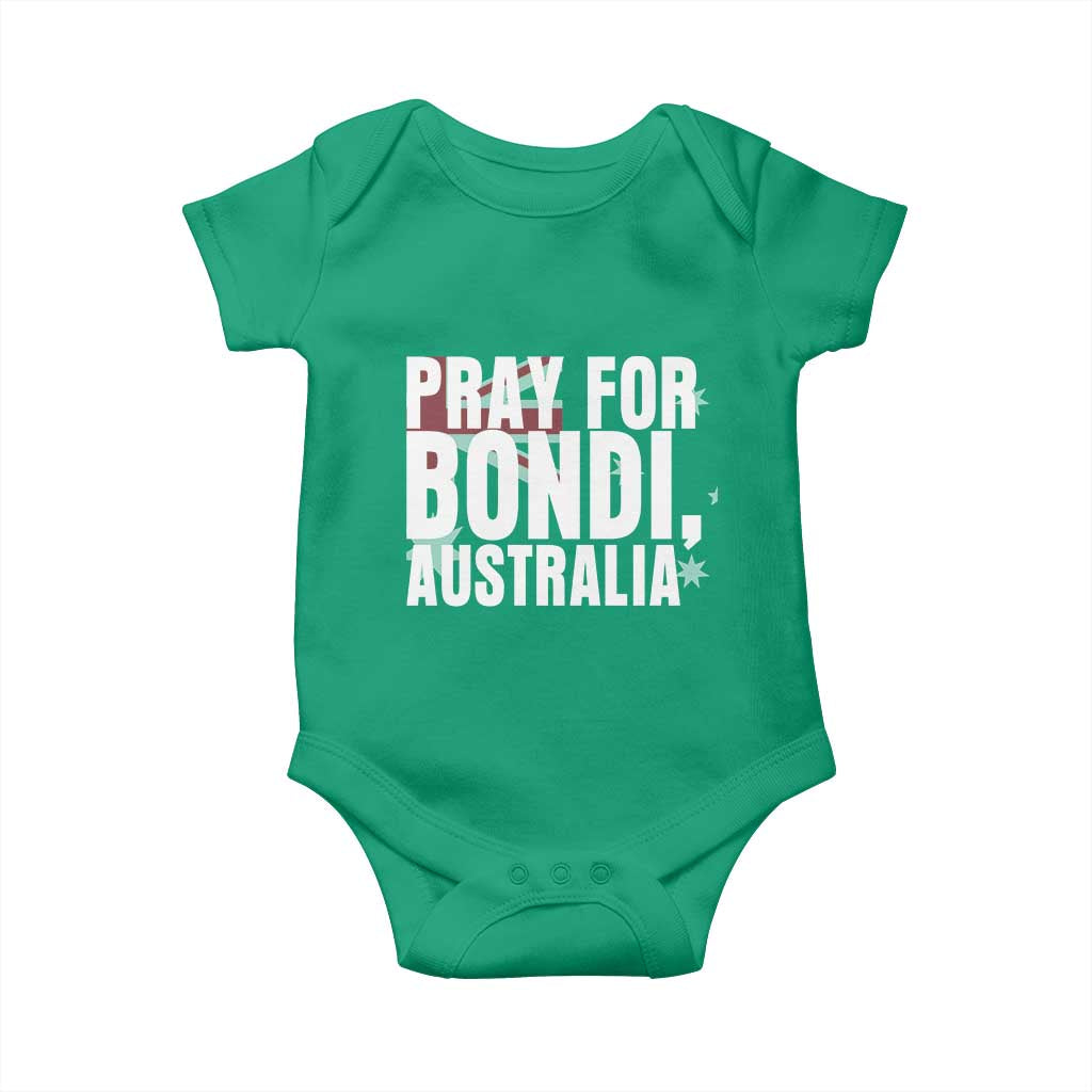 Pray for Bondi Australia Baby Onesie Memorial Unity and Support Tribute - Wonder Print Shop