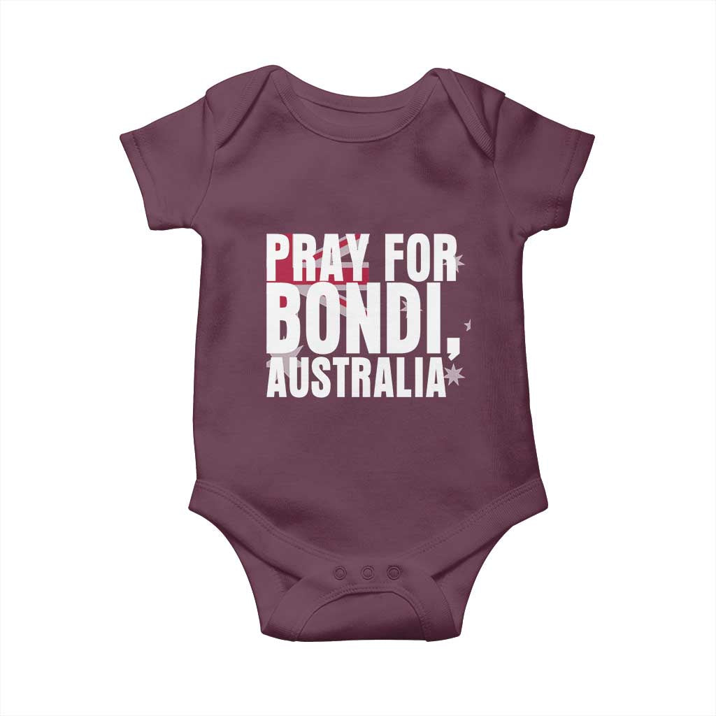 Pray for Bondi Australia Baby Onesie Memorial Unity and Support Tribute - Wonder Print Shop