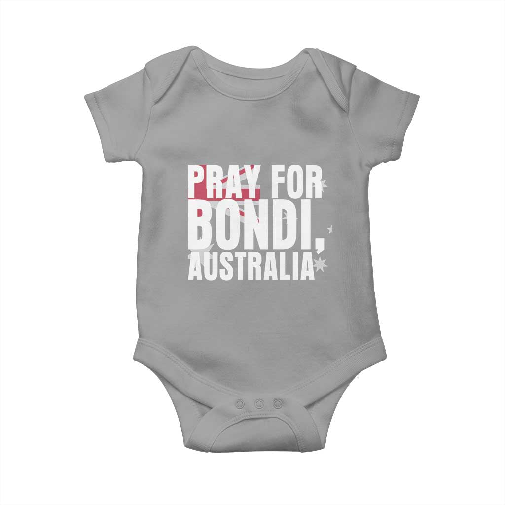 Pray for Bondi Australia Baby Onesie Memorial Unity and Support Tribute - Wonder Print Shop