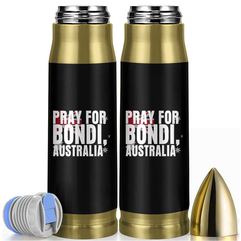 Pray for Bondi Australia Bullet Tumbler Memorial Unity and Support Tribute - Wonder Print Shop