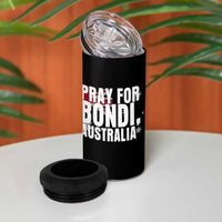 Pray for Bondi Australia 4 in 1 Can Cooler Tumbler Memorial Unity and Support Tribute - Wonder Print Shop