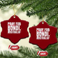 Pray for Bondi Australia Ceramic Ornament Memorial Unity and Support Tribute - Wonder Print Shop