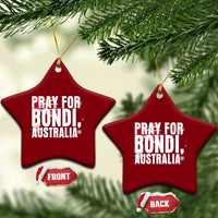 Pray for Bondi Australia Ceramic Ornament Memorial Unity and Support Tribute - Wonder Print Shop