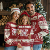 Pray for Bondi Australia Ugly Christmas Sweater Memorial Unity and Support Tribute - Wonder Print Shop